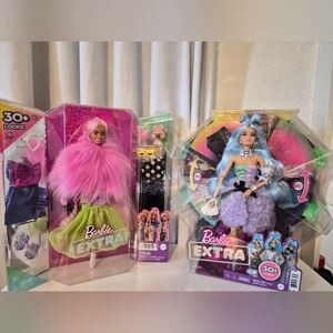 Barbie Extra Deluxe 30+ Looks , Lot Of 2 Dolls